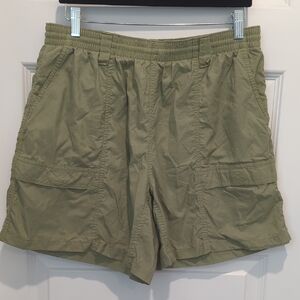 Columbia Green Cargo Shorts Relaxed Fit